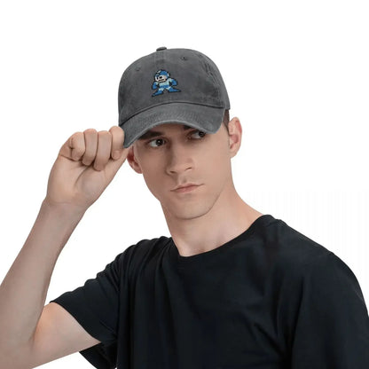 Cappellino da baseball Megaman 8 bit, nuovo, carino, vintage, di lusso, da uomo e da donna