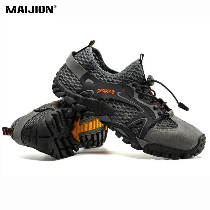 MAIJION Professional Aqua Shoes for Men Non-Slip Water Shoes Trekking Upstream Quick-Dry Beach Lightweight Water Sports Sneakers