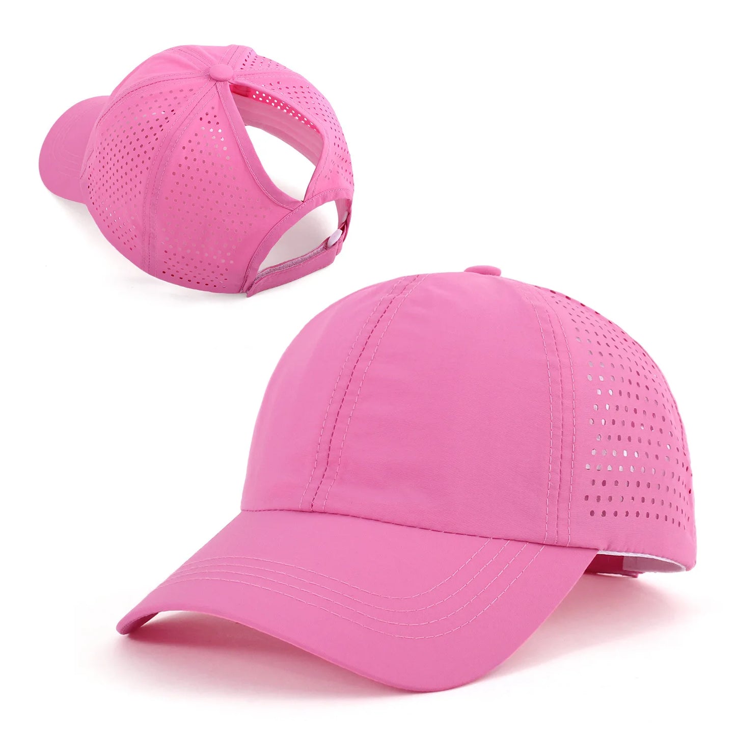 Quick Drying Tongue Hat Women Mesh Breathable Hat Men Summer UV Protection Stay Cool Stylish Adjustable Ponytail Hat