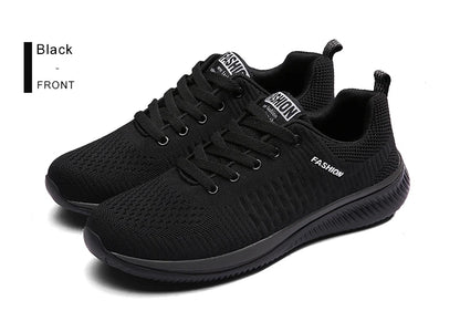 Men Women Knit Sneakers Breathable Athletic Running Walking Gym Shoes