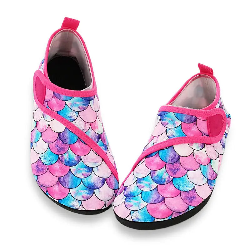 Boys Girls Soft Foldable Water Shoes Kids Beach Summer Outdoor Wading Shoes Swimming Surf Sea Slippers Quick-Dry Aqua Shoes