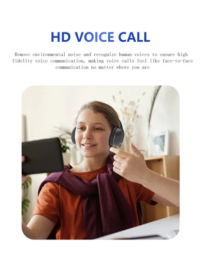 Wireless TV Headphones Bluetooth 5.0 with USB Adapter, Foldable Stereo Wireless TV Headphones with Mic for Samsung Smart TV, PC, Laptop & Music