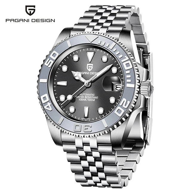 PAGANI DESIGN V2 Japan Movement 40MM Luxury Men's Mechanical Watch Sapphire Glass Ceramic Bezel Automatic Diving Watches for Men