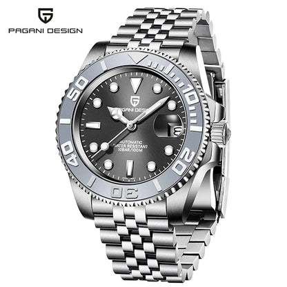 PAGANI DESIGN V2 Japan Movement 40MM Luxury Men's Mechanical Watch Sapphire Glass Ceramic Bezel Automatic Diving Watches for Men