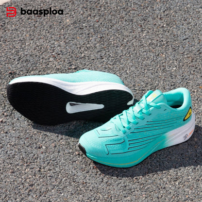 Baasploa Men's Professional Running Shoes Lightweight Breathable Jogging Sports Shoes Female Carbon Plate Anti-slip Sneakers