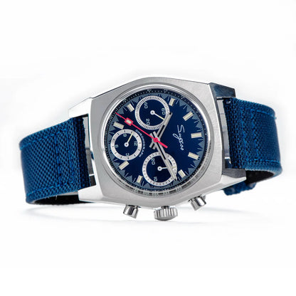 Sugess 37mm Men's Pilot Watches Original ST19 Chronograph Swanneck Mechanical Wristwatches Dome Sapphire Crystal Force Army 2024