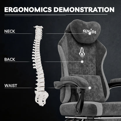 SUKIDA Gaming Chair Breathable Office Chair Office Chair Ergonomic High Quality Fabric Ergonomic PC Chair