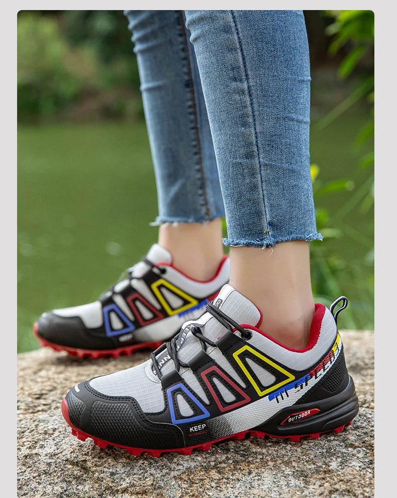 Women’s Waterproof Hiking Shoes Outdoor Sports Shoes Women’s Walking Travel Sports Shoes Bicycle Sports Shoes Running Sports Shoes