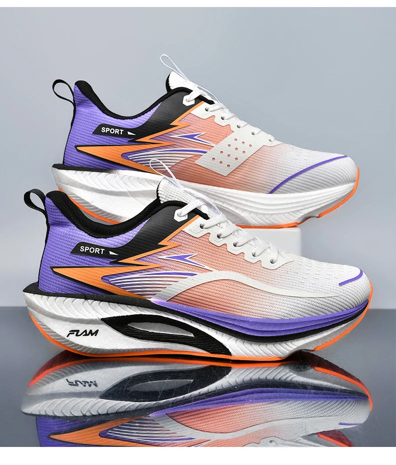 Men's Sports Running Shoes Marathon Air Cushion Breathable Lightweight Comfortable Women's Outdoor Athletic Sneakers Jogging Tennis