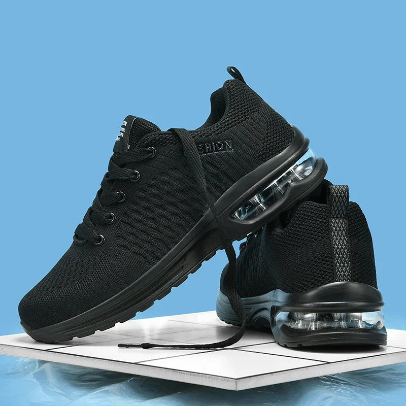 Men's Running Shoes Outdoor Sports Casual Mesh Tennis Shoes Lace-Up Lightweight Gym Jogging Shoes for Men 2024 New Male Sneakers