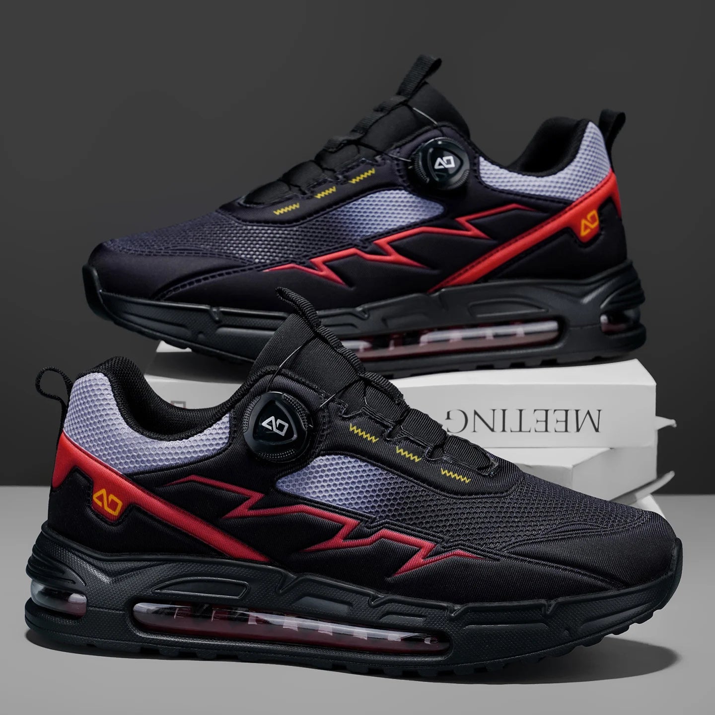 Scarpe da running da uomo primavera/estate, scarpe da trekking outdoor resistenti all’usura con chiusura BOA, stile sportivo e casual traspirante