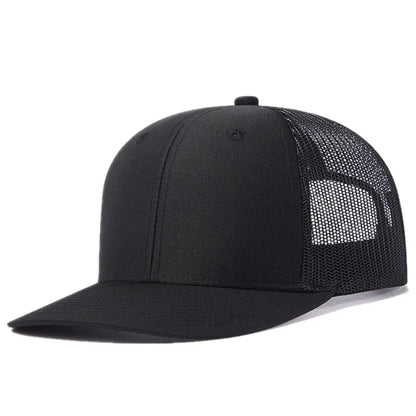 Unisex-Kappe mit leicht gebogener Krempe im Trucker-Stil – Freizeit- und Outdoor-Kappe für Damen und Herren, atmungsaktiv, für den Sommer