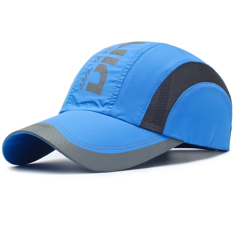 Ελαφρύ, γρήγορο στο στέγνωμα και κομψό καπέλο με γείσο, Unisex αντηλιακό και αναπνεύσιμο καπέλο μπέιζμπολ για υπαίθρια αθλήματα
