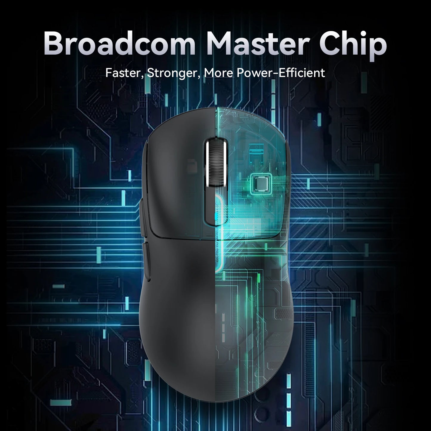 Mouse gaming wireless ATTACK SHARK X3/X3PRO 4K/8K, 26K DPI, tri-mode (cablato/2.4GHz/BT5.2), leggero, sensore PAW3395 per gamer