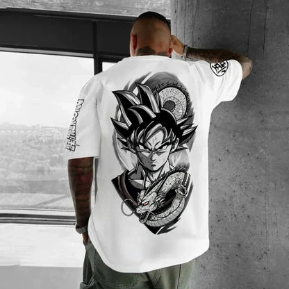 Dragon Ball Japanese Anime Printed Men's T-Shirt Majin Buu Boys Children Harajuku Short Sleeve Kids Goku T-shirt Summer Clothing