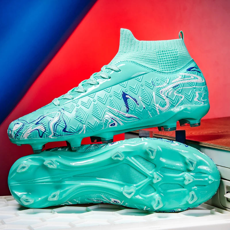 Nouvelles Chaussures de Football FG pour Hommes – Modèle Original Professionnel et Résistant pour Matchs – Crampons Longs pour Entraînement
