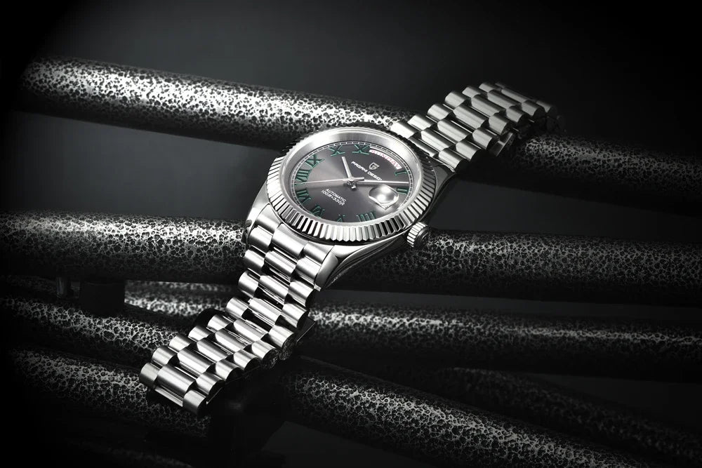 PAGANI DESIGN DD40 Herrenuhr – Modell aus Roségold, mechanische Luxusuhr, Automatikwerk, Saphirglas mit Antireflexbeschichtung, wasserdicht