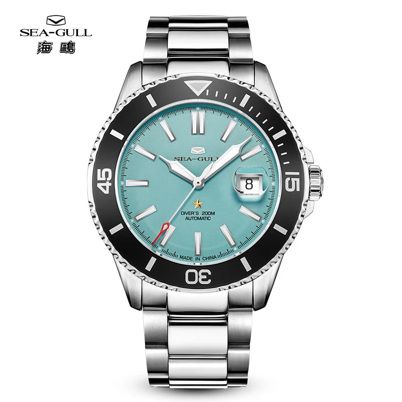 Seagull relogio masculino Men Watch 200m Diving Business Waterproof Fashion Automatic Mechanical Watch Ocean Series 816.32.1523
