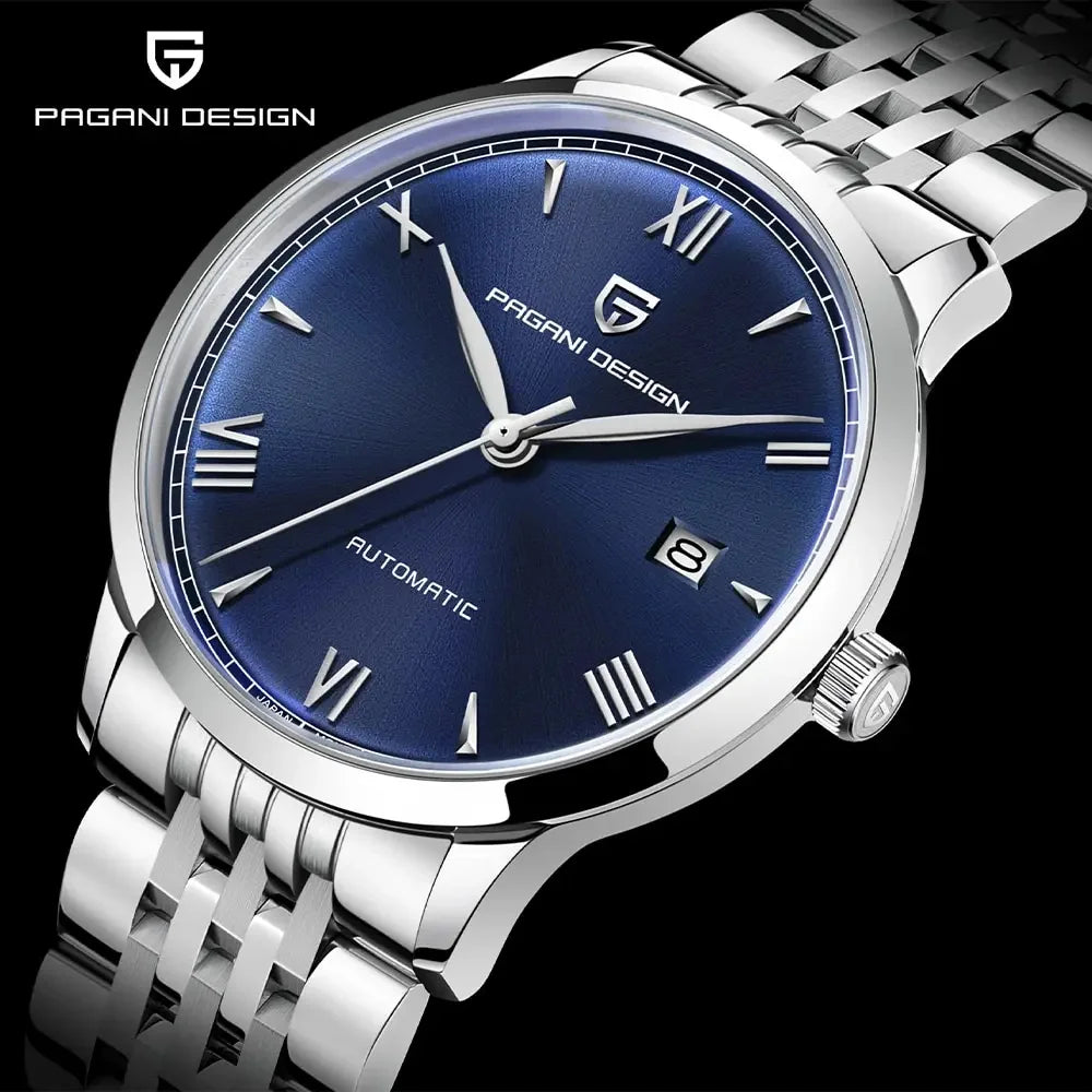 PAGANI DESIGN 40MM Pilot Men Mechanical Watch Luxury Sapphire Glass Automatic Watch 100M Waterproof NH35 Wristwatch For Men