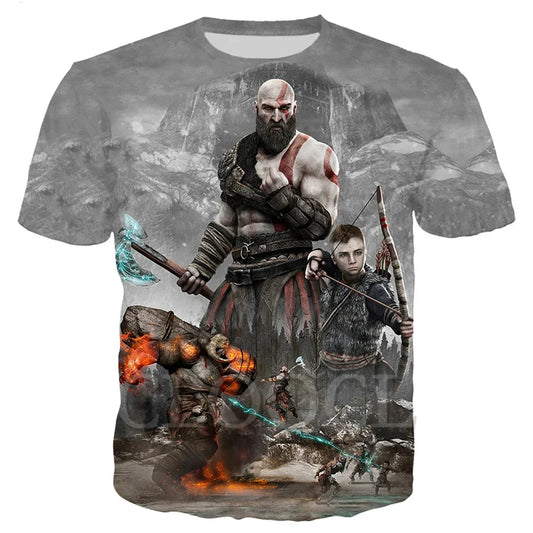 Games Kratos God of War T Shirt Women's Men's Hoodie Suits 3D Print Jogging Pants Warrior Sweatshirt Casual Zipper Hooded Coat