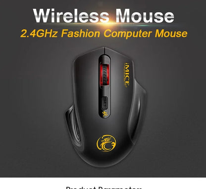 New Wireless Mouse 2000DPI Adjustable USB 3.0 Receiver Optical Computer Mouse 2.4GHz Gaming Mice Ergonomic Design For Laptop
