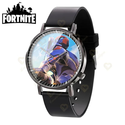 Wrist Watch F-Fortnited Cook Watch Trend Fashion Creative Quartz Student Watches Battle Game Figure Model Kids Birthday Gift