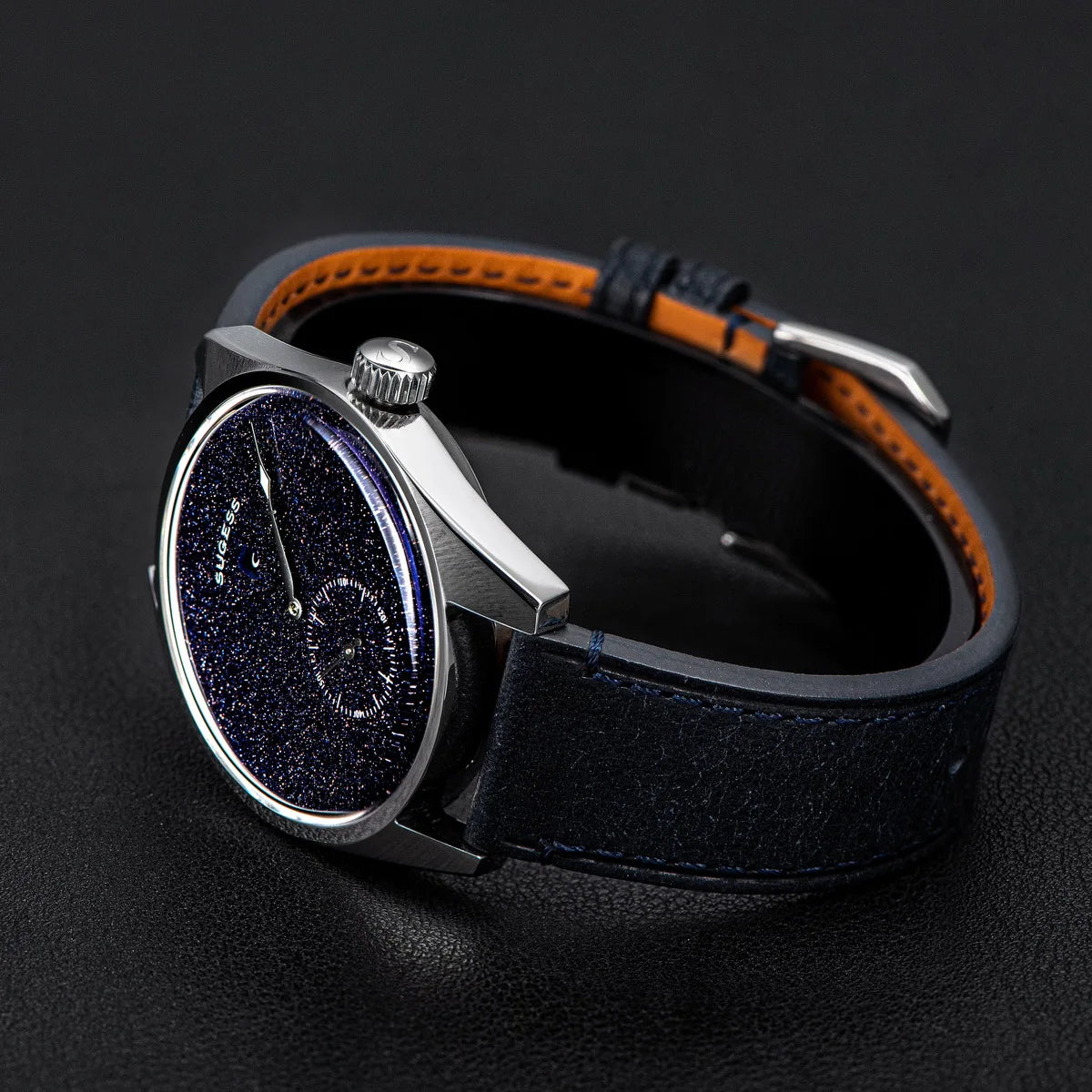 Sugess Watch of Men Automatic Mechanical Wristwatches ST1721 Movement Luminous Simple Fashion Clock Waterproof Glass S451 New