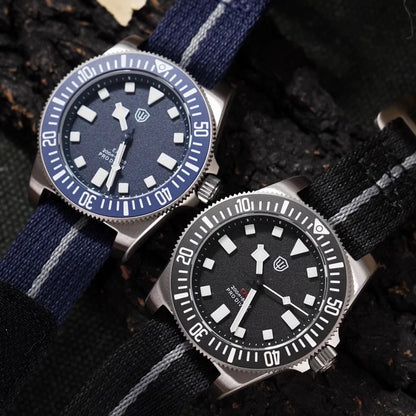 Watchdives EXD V2 40mm Titanium Watch Exchangeable X Design VH31 Sweep Second Movement Quartz Watches Luminous Waterproof 200M