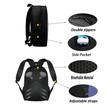 Child School Backpack with Lunch Bags, Pencil Bags, Hot Game Design-F-FortniteS School Bags for Boys Girls Best Gift