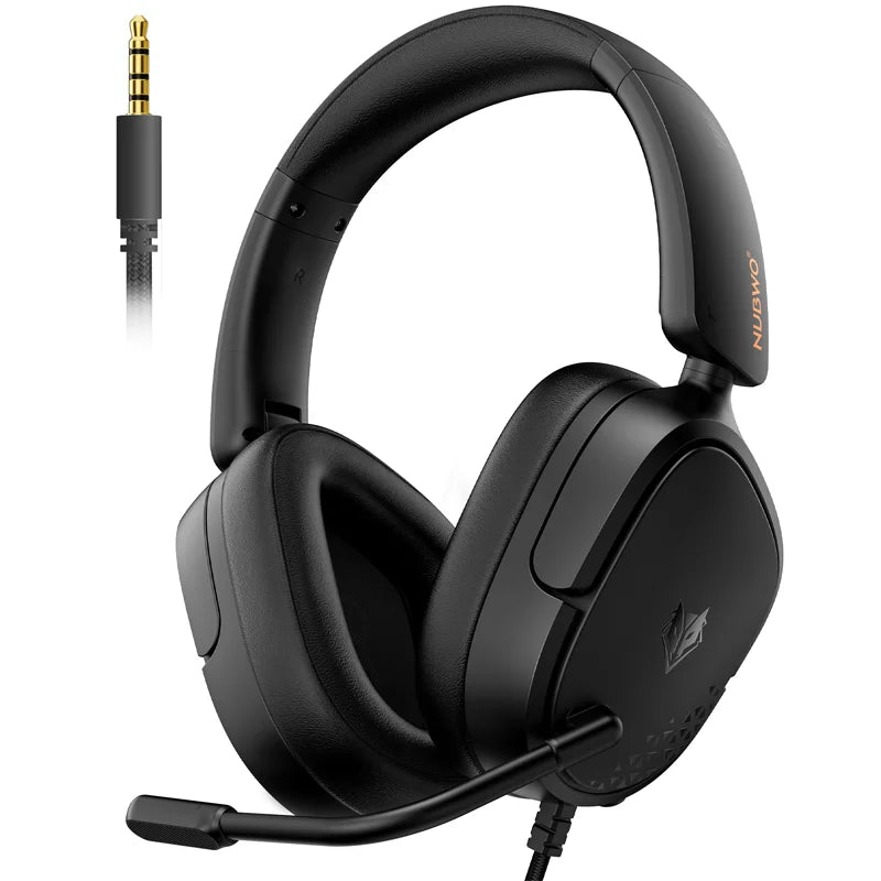 NUBWO HG04L Gaming Headset for PS5/PS4,Xbox Series X|S/Xbox One,Switch Clear Unidirectional Mic 3.5mm Jack Headphone for Gaming