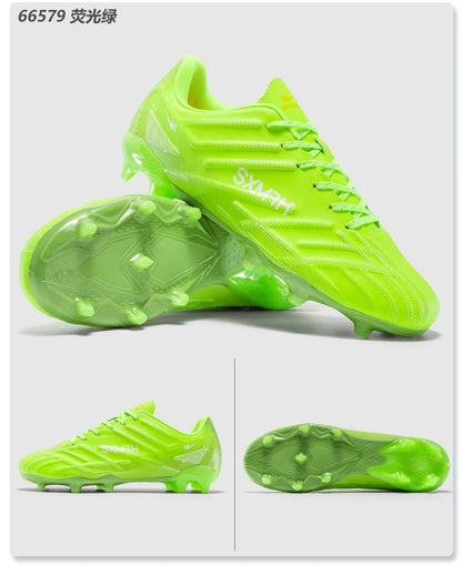 Double Star Adult Youth AG Soccer Cleats Non-Slip Durable Artificial and Natural Grass Football Shoes for Training and Matches Men Women