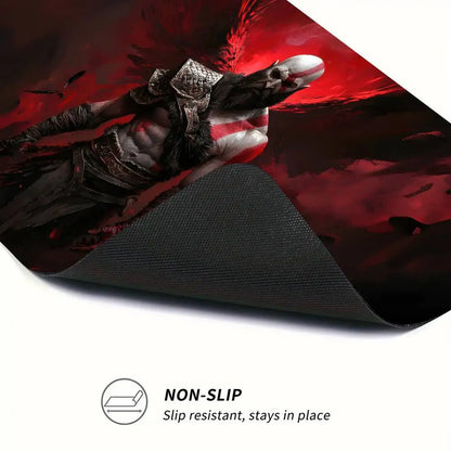 Game God Of War Kratos Mousepad Large Keyboard Desk Mat Gaming Mouse Pad LockEdge Non-slip Mat