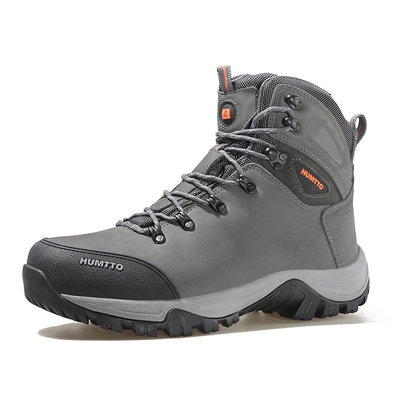 HUMTTO Hiking Shoes Men's Waterproof Hunting Boots Tactical Desert Combat Ankle Trekking Boots Male Women Warm Leather Sneakers