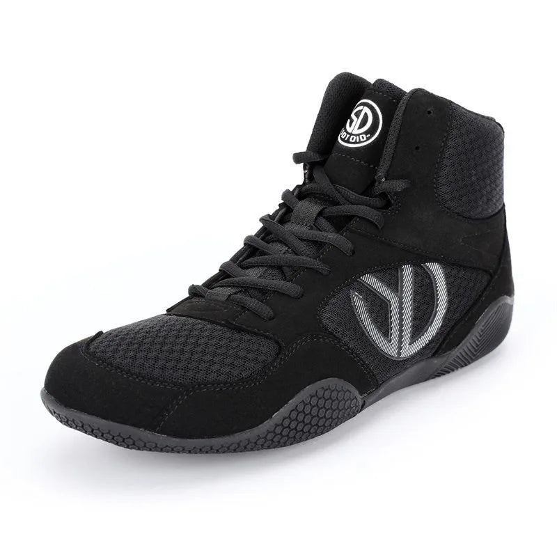 2026 New Trend Wrestling Sneakers Men Breathable Gym Training Shoes Non-Slip Men's Fighting Shoes Mid-Top Boxing Shoes for Men