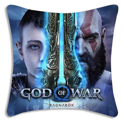 Pillow Covers Cartoon Game G-God of War R-Ragnaroks Sofa Decorative Home Double-sided Printing Short Plush Cute Cushion Cover
