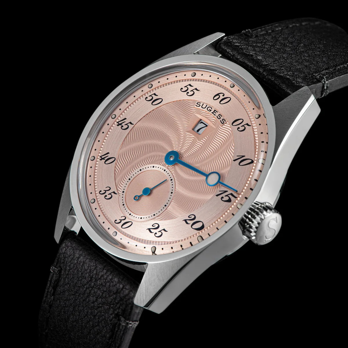 Sugess Watch of Men Automatic Mechanical Wristwatches ST1721 Movement Luminous Simple Fashion Clock Waterproof Glass S451 New