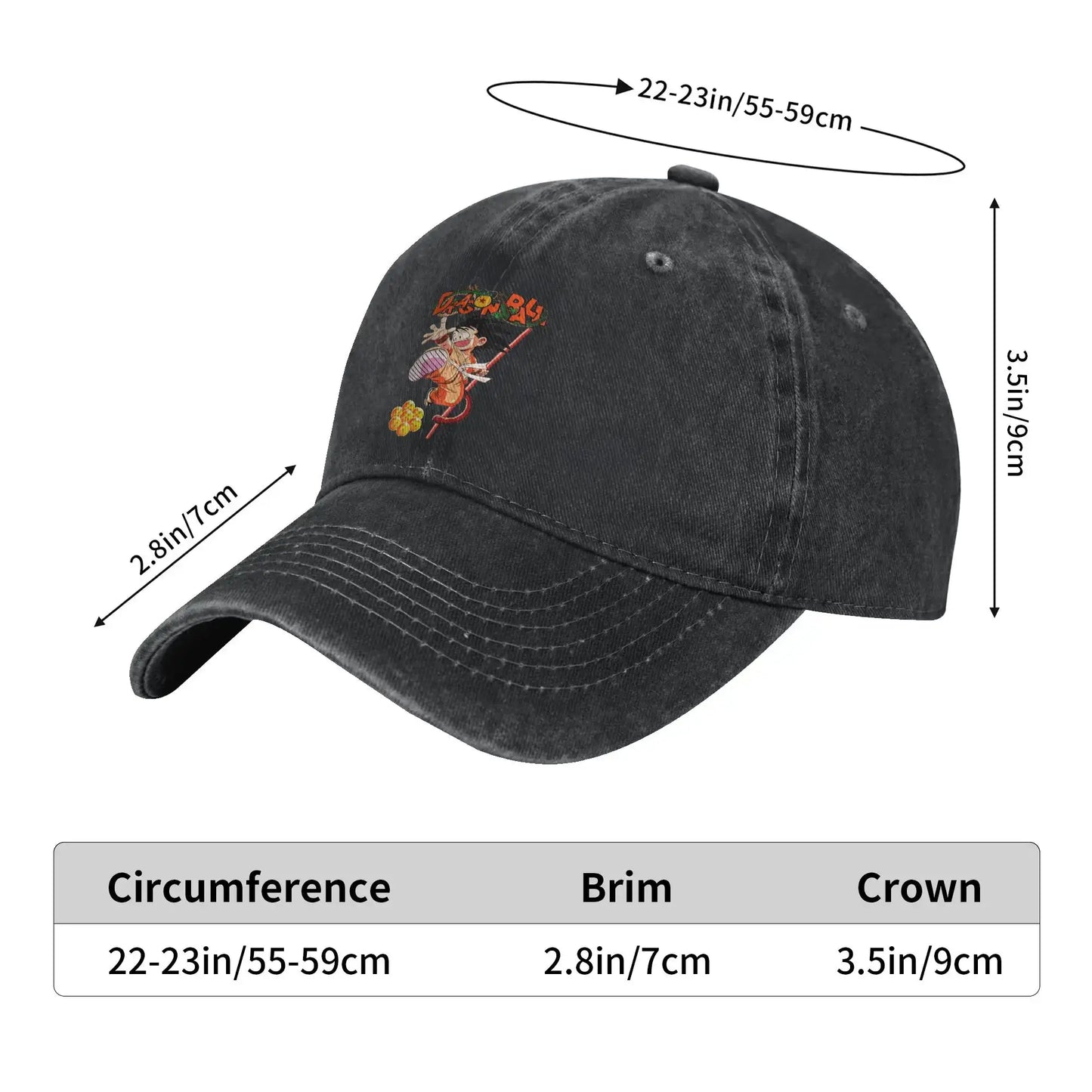 Produit gaming premium Fraquane, Goku and the Dragon Ball Z Men Women Baseball Cap  Distressed Washed Caps Hat Casual Outdoor Activities Adjustable Snapback Cap.