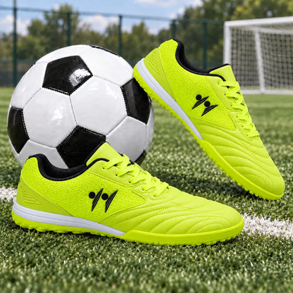Nouvelles chaussures de football pour hommes, antidérapantes, de haute qualité, pour futsal et terrain en gazon, chaussures de football montantes, baskets, pour matchs en salle et en extérieur, meilleures ventes