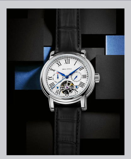 NEW Men's Automatic Mechanical Wristwatch Seagull ST25 Movement Fashion Man Hollow Flywhee Casual Business Watch 819.624