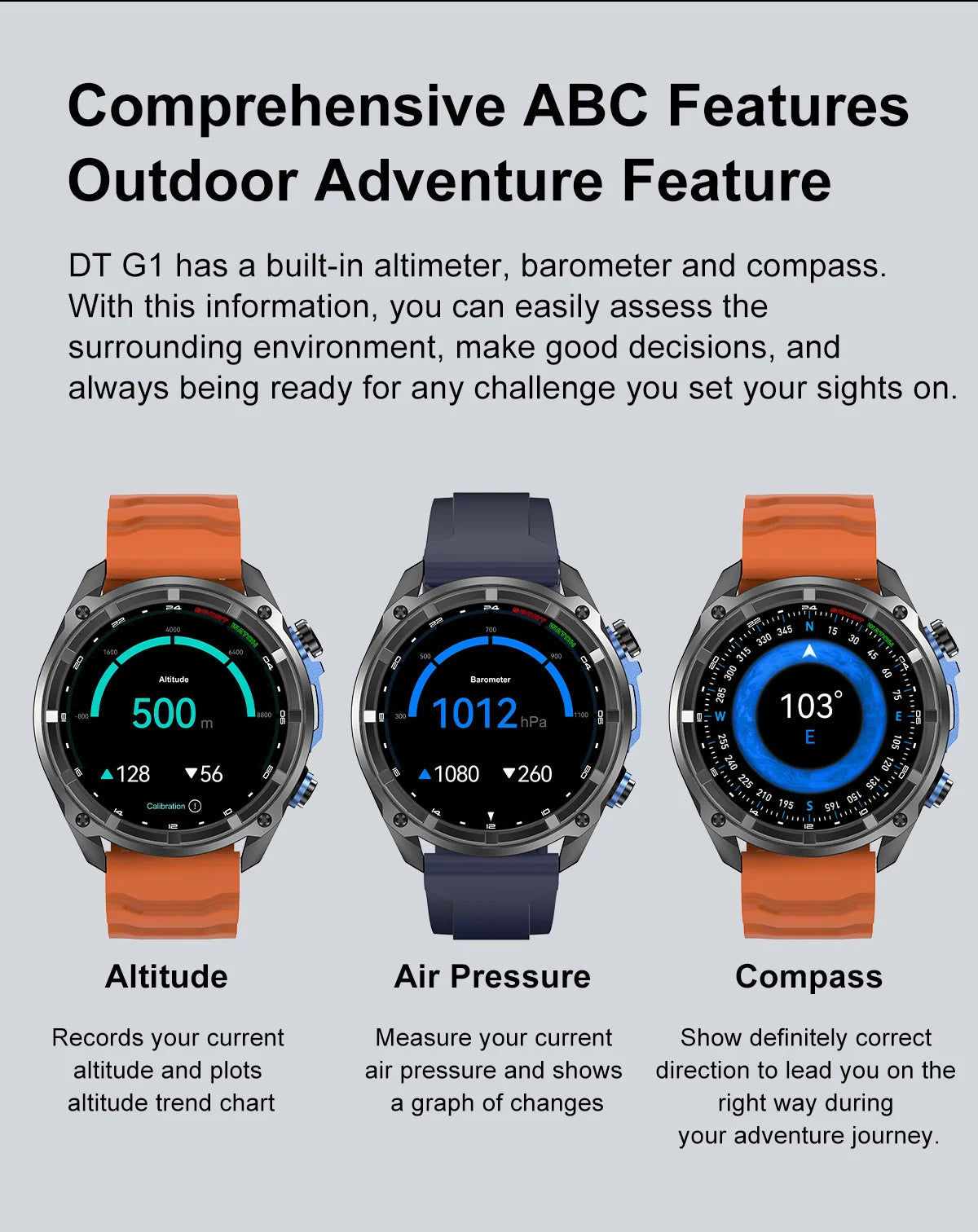 New Men TANK GPS Map Smart Watch Outdoor Compass 1000mAh Large Battery 10ATM Waterproof Bluetooth Call Sports AMOLED Smartwatch