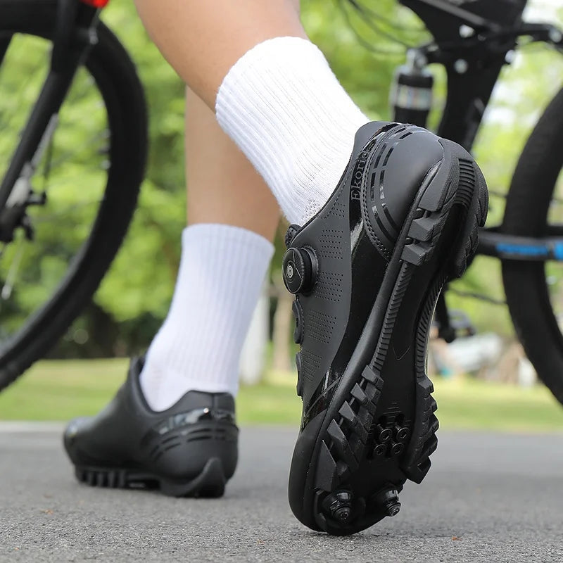 Men's Mountain Bike Shoes MTB, Breathable, Non-Slip, High Hardness, Suitable For Outdoor Road Racing, Mountain Off-Road Riding 37-46
