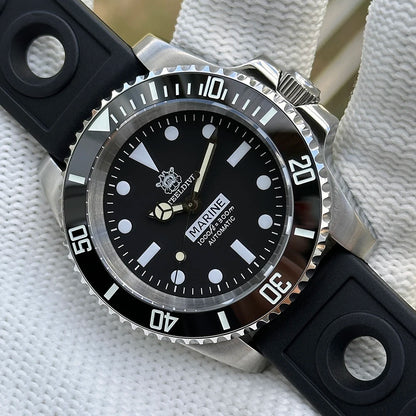STEELDIVE SD1954 Black Dial 41MM Stainless Steel NH35 Automatic Movement What Ghost Mens 300M Dive Watch  Sapphire Glass