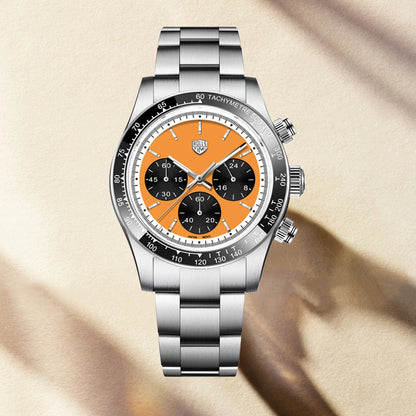 Orologio da uomo RollsTimi – Cronografo al quarzo di lusso, vetro zaffiro con trattamento antiriflesso, impermeabile, luminescente – Idea regalo per uomo