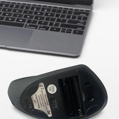 Rato gaming vertical sem fios 2.4G ergonómico 1600DPI para PC, portátil e escritório — mini rato gaming