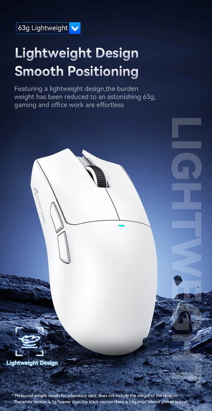 ATTACK SHARK X11 Lightweight Wireless Gaming Mouse with RGB Backlight Charging, Up to 22K DPI, PAW3311 Optical Sensor, HUYU Switch