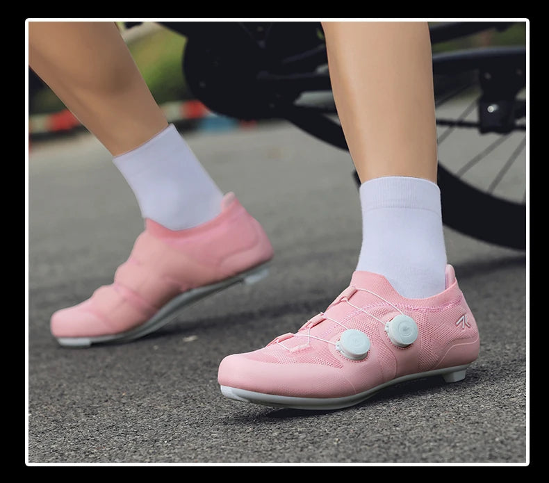 Professional Men's Cycling MTB Shoes Route Cleats Speed Road Bike Sneakers Racing Women Flat Bicycle Mountain SPD Biking Footwear