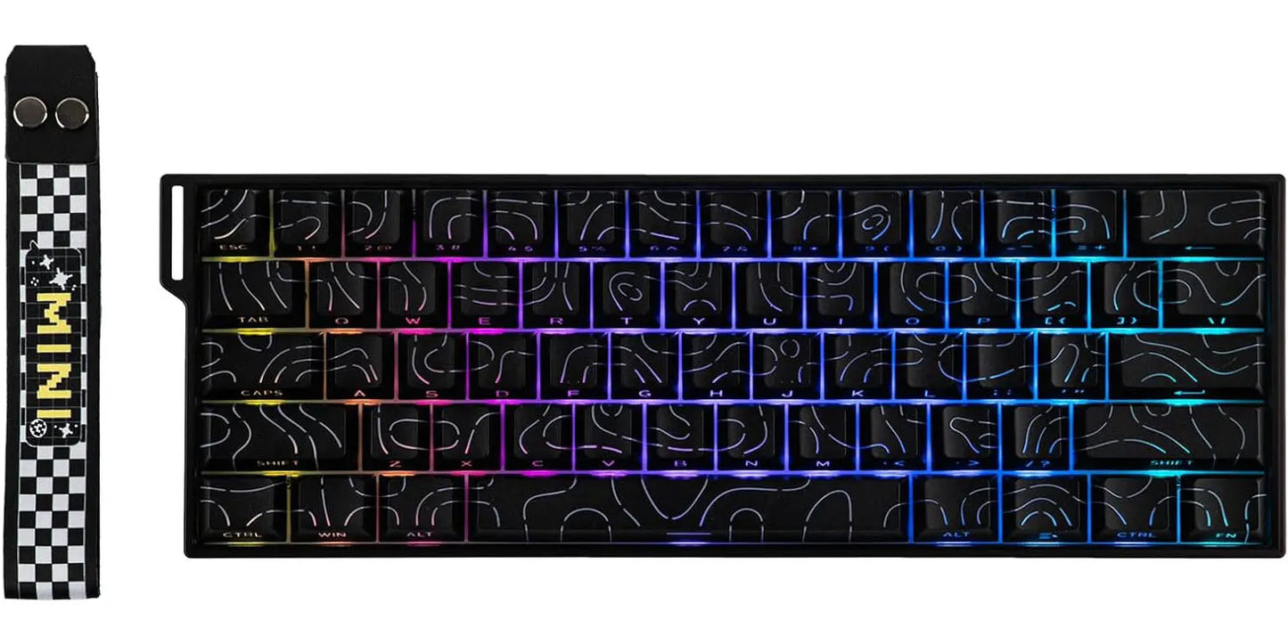 Teclado Gaming Mecânico AULA Mini60 HE/Pro/Max 60% com Switches Magnéticos, RGB, Tri-Mode, 8000Hz, RT 0.01mm, para E-Sports e Presentes
