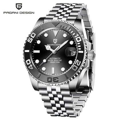 PAGANI DESIGN V2 Japan Movement 40MM Luxury Men's Mechanical Watch Sapphire Glass Ceramic Bezel Automatic Diving Watches for Men