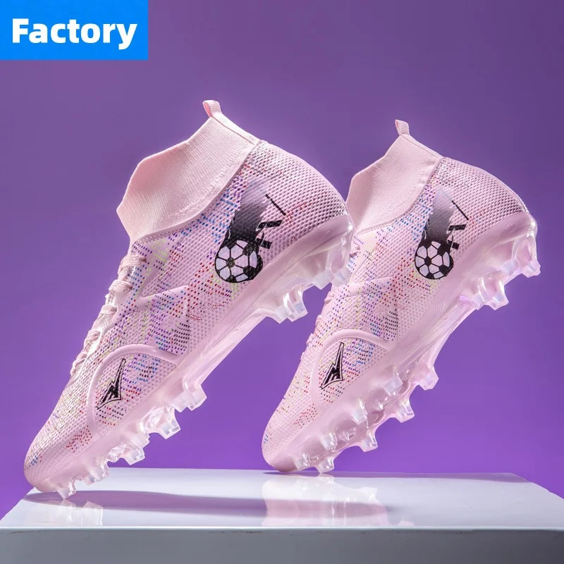 Scarpe da calcio professionali da uomo, scarpe da calcetto con tacchetti, sneakers da calcio ultraleggere per allenamento e sport all’aperto