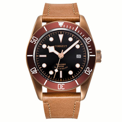 Luxury NH35A Corgeut 41mm Automatic Men Watch PVD Case Sapphire Military Male 10BAR wim Watches Luminous Mechanical WristWatches